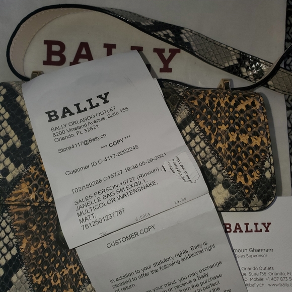 Bally Janelle bag multicolor snakeskin - Picture 8 of 13